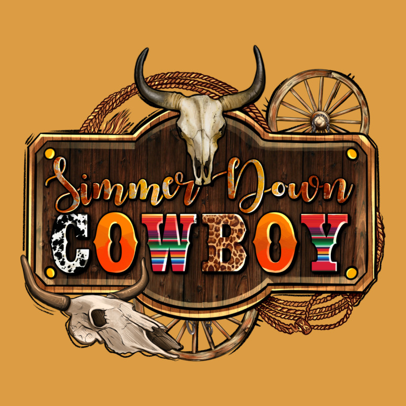 Simmer Down Cowboy Olivia Urban Heavy Tee by OliviaCreatesArt | Teevron