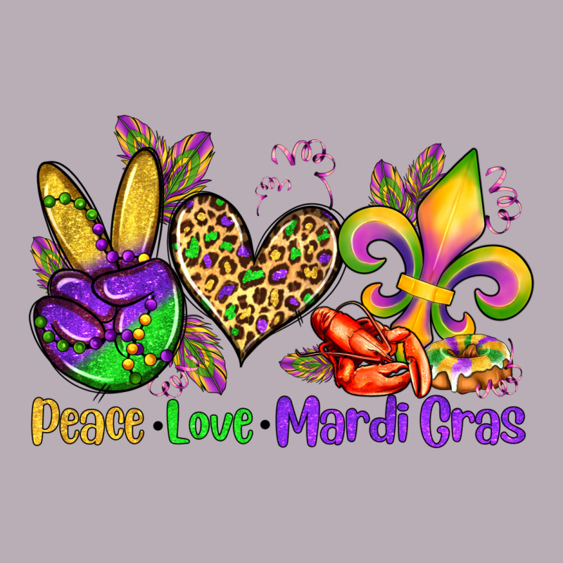 Peace Love Mardi Gras Olivia Vintage Tee by OliviaCreatesArt | Teevron