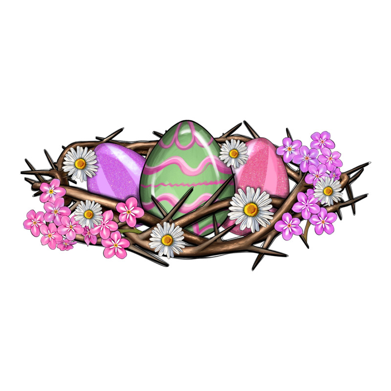 Easter Eggs And Crown Of Thorns Easter Day Premium Tee by HowdyJamesFarm | Teevron