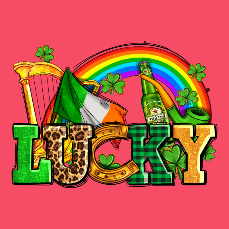 Lucky With St Patricks Elements Premium Sweatshirt by AdoDesignShop | Teevron