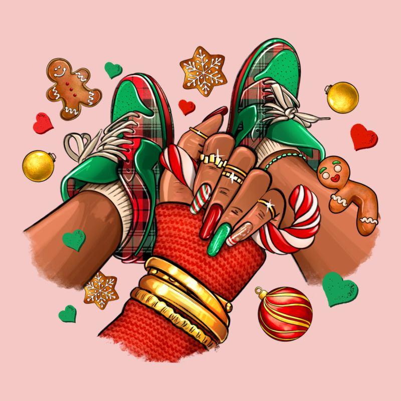 Christmas Black Girl Sneakers Urban Heavy Tee by RanaPortraitStore | Teevron