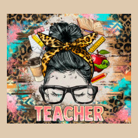 Teacher Messy Bun Tumbler Heavyweight Sweatshirt | Teevron