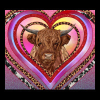 Highland Cow Valentine's Day Heavy Core Tee | Teevron