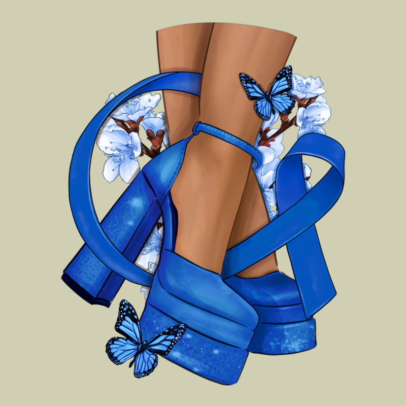 Colon Cancer Diva Blue Ribbon Heavy Core Tee by NancyCooperArtShop | Teevron
