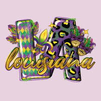 Louisiana Leopard Mardi Gras 12 Inches 300 Dpi Ladies Tee | Teevron