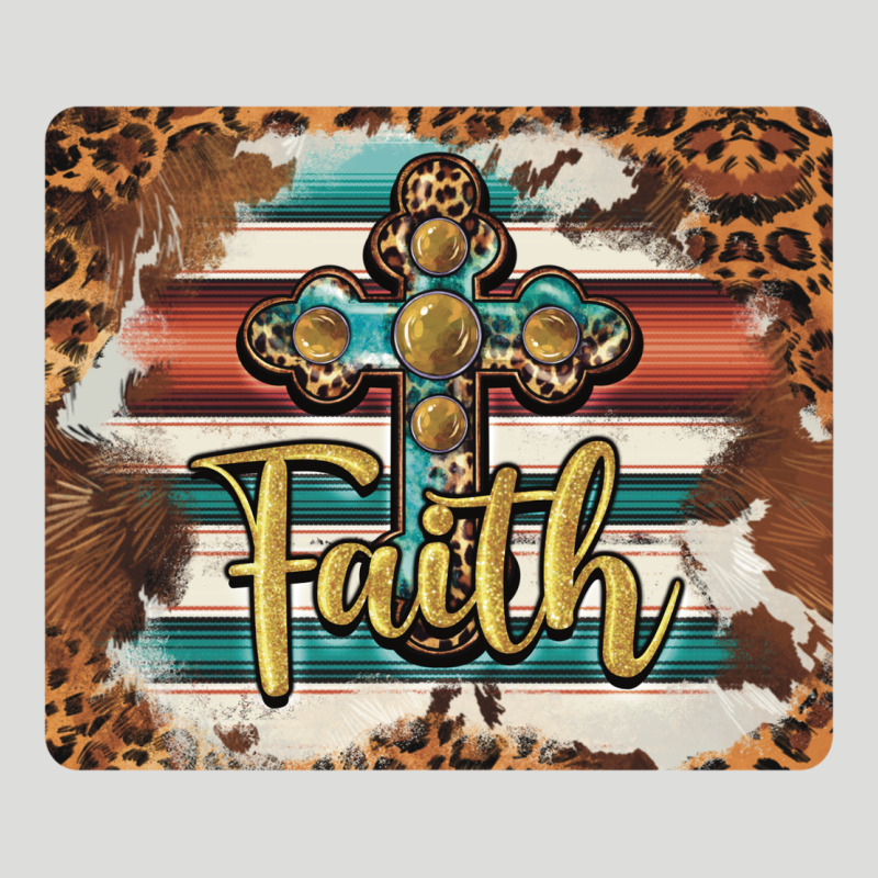 Faith Cross Mousepad Zipper Hoodie by BarkalooDesign | Teevron