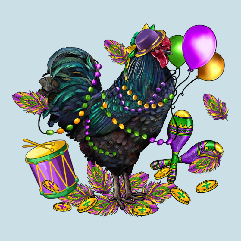 Mardi Gras Chicken Ladies Tee by CowGirlArtShop | Teevron