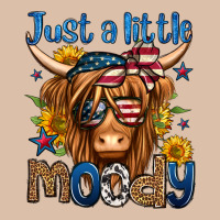 Just A Little Moody 4th Of July Long Haired Cow Urban Heavy Tee | Teevron