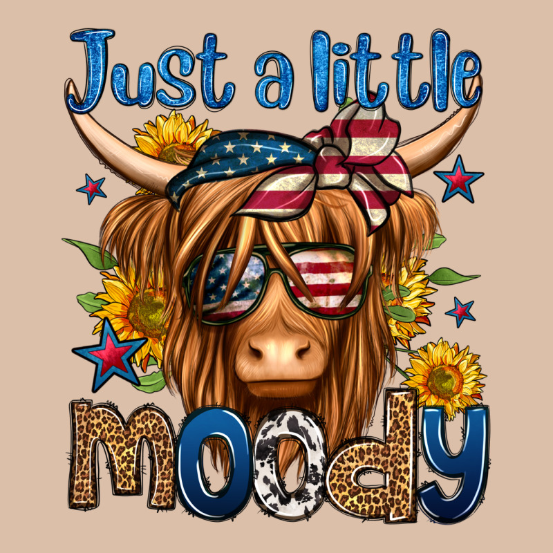 Just A Little Moody 4th Of July Long Haired Cow Urban Heavy Tee by Jasminsmagicworld | Teevron