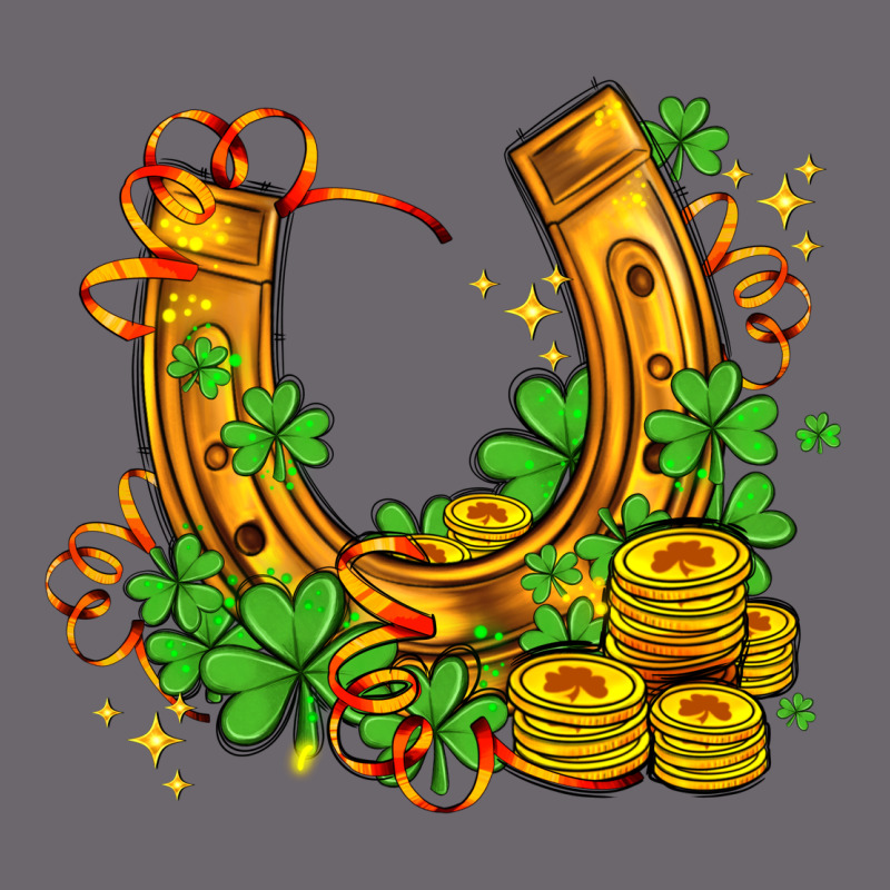 Horseshoe With Shamrocks And Coin Premium Sweatshirt by AdoDesignShop | Teevron