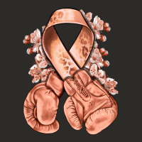 Uterine Cancer Peach Ribbon With Boxing Gloves Heavy Core Tee | Teevron