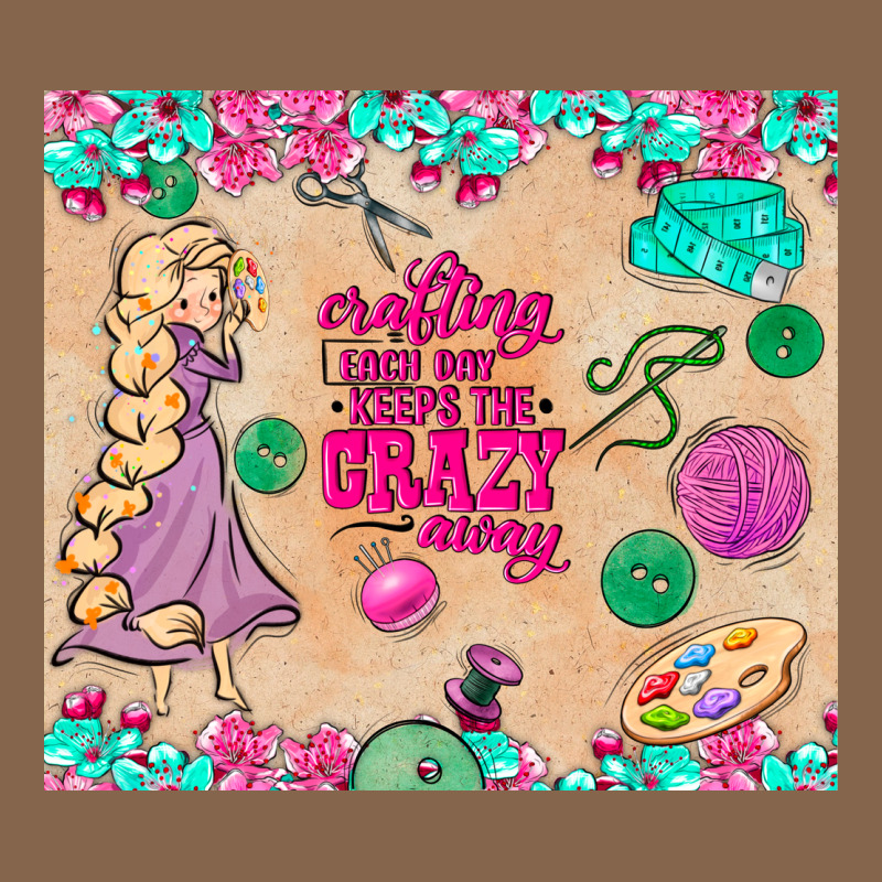 Sewing Crafting Each Day Keeps The Crazy Away Premium Tee by TumblerDesignByShophia | Teevron
