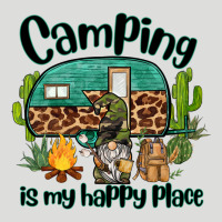 Camping Is My Happy Place Caravan And Gnome Zipper Hoodie | Teevron