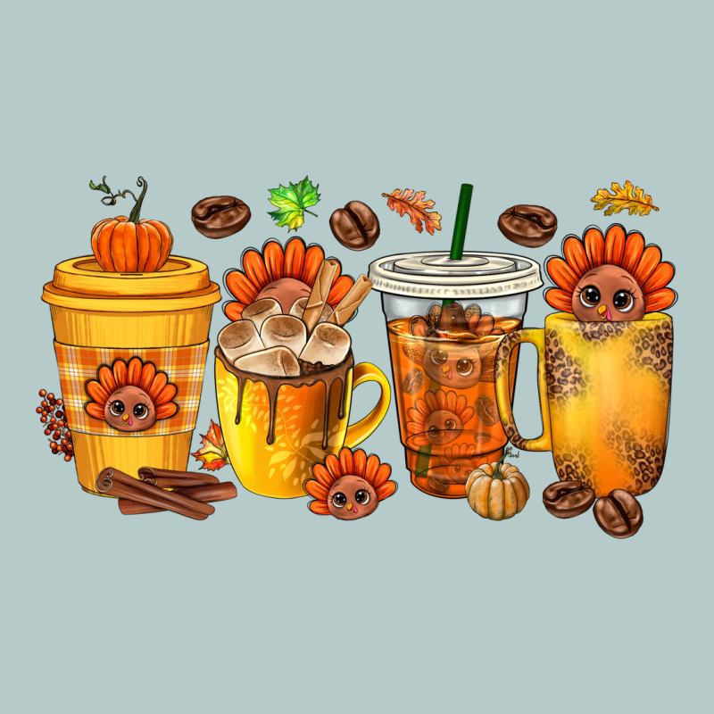 Thanksgiving Coffee Cups Heavy Core Tee by texasbilliewilder | Teevron