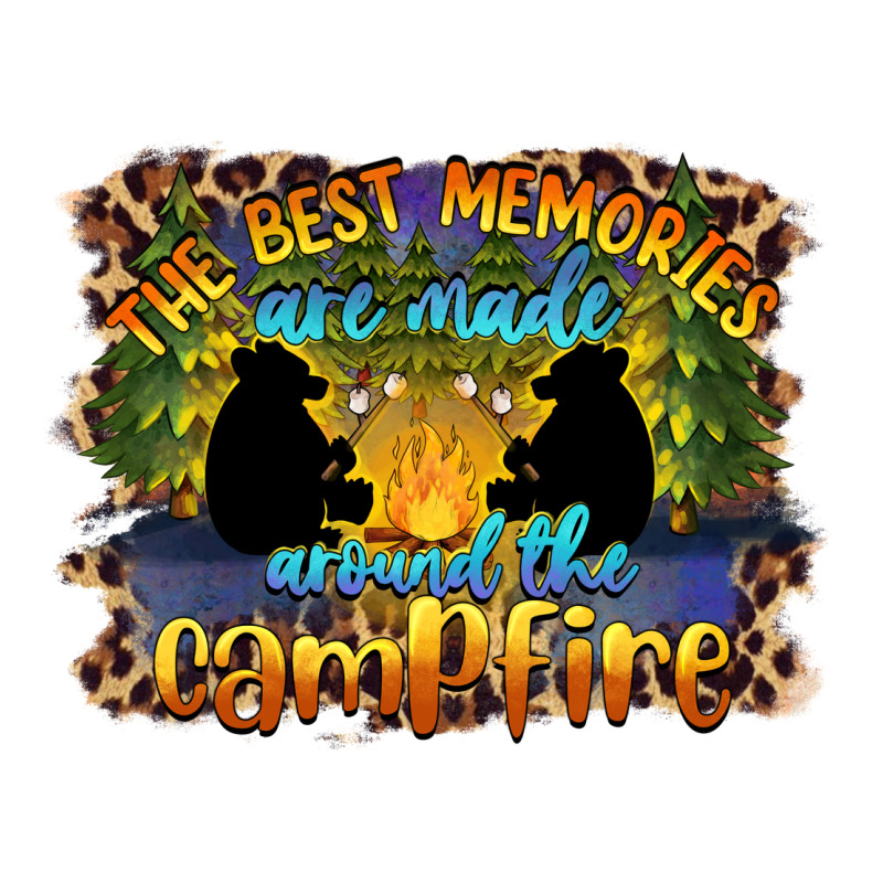 The Best Memories Are Made Around The Campfire Camping Zipper Hoodie by BarkalooDesign | Teevron