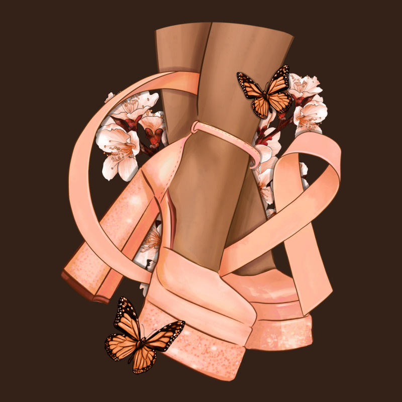 Cancer Diva Peach Ribbon Heavy Core Tee by NancyCooperArtShop | Teevron