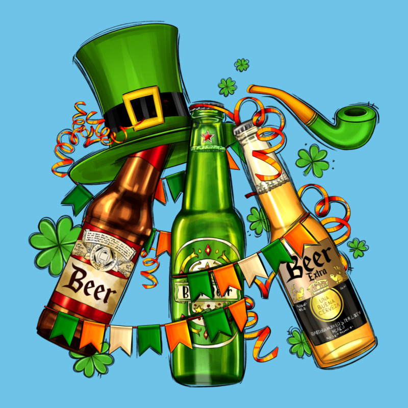 St Patrick's Beers Flags And Hat Premium Sweatshirt by AdoDesignShop | Teevron