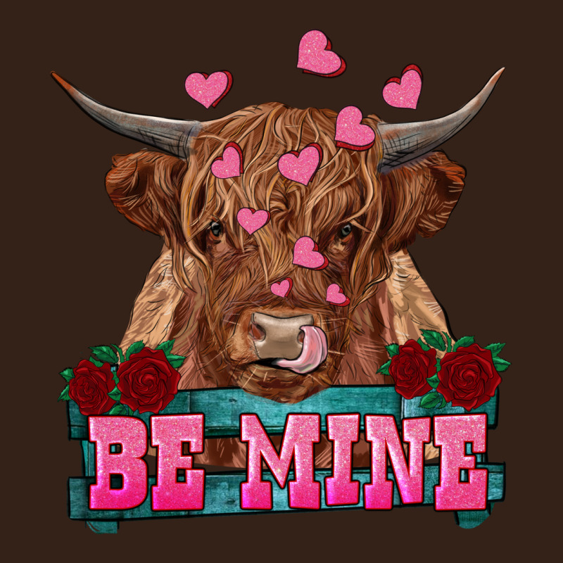 Be Mine Highland Cow Heavy Core Tee by RanaPortraitStore | Teevron