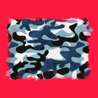Blue Camouflage Background Zipper Hoodie | Teevron