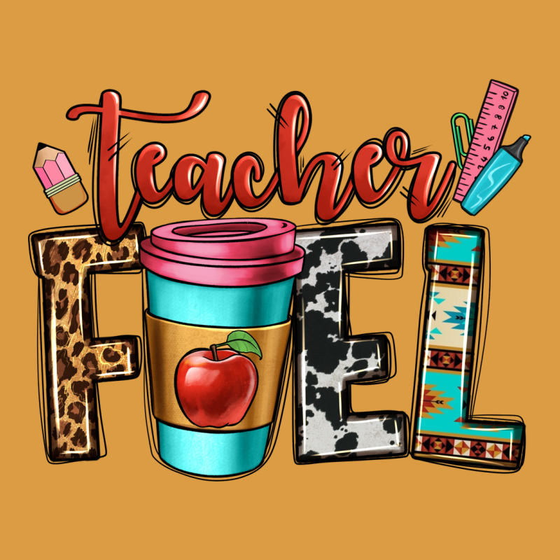 Teacher Fuel Urban Heavy Tee by OliviaCreatesArt | Teevron