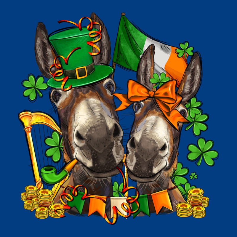 St Patricks Donkeys With  Shamrocks Premium Sweatshirt by AdoDesignShop | Teevron