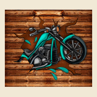 Woodgrain Motorcycle Premium Tee | Teevron