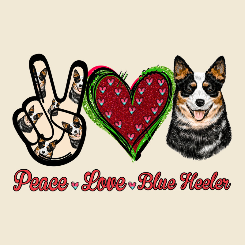 Peace Love Blue Heeler Premium Tee by Jasminsmagicworld | Teevron