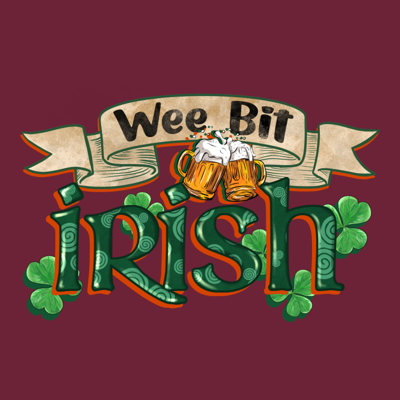 Wee Bit Irish St Patricks Day Long Sleeve Tee by FaDigitalArtStudio | Teevron