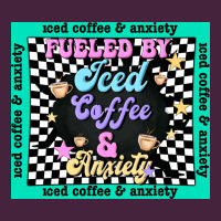 Fueled By ıced Coffee And Anxiety Premium Tee | Teevron