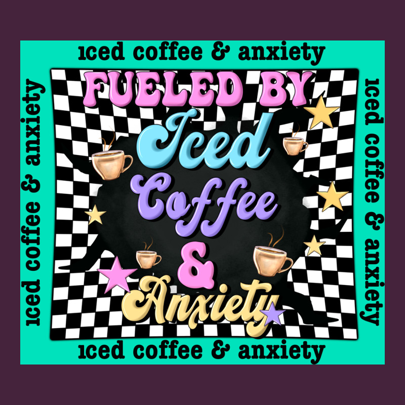 Fueled By ıced Coffee And Anxiety Premium Tee by TumblerDesignByShophia | Teevron