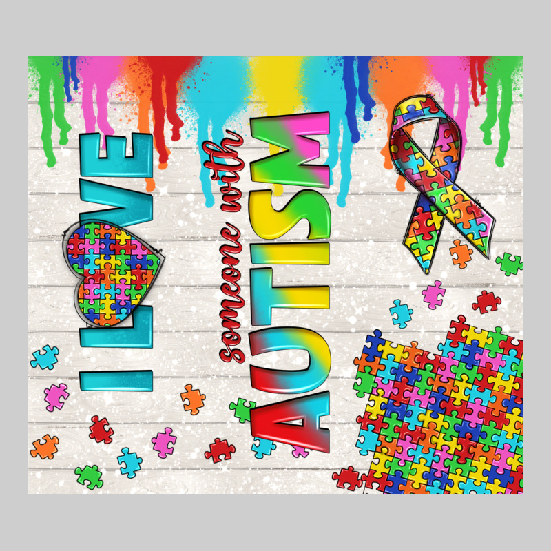 I Love Someone With Autism Premium Tee by TumblerDesignByShophia | Teevron