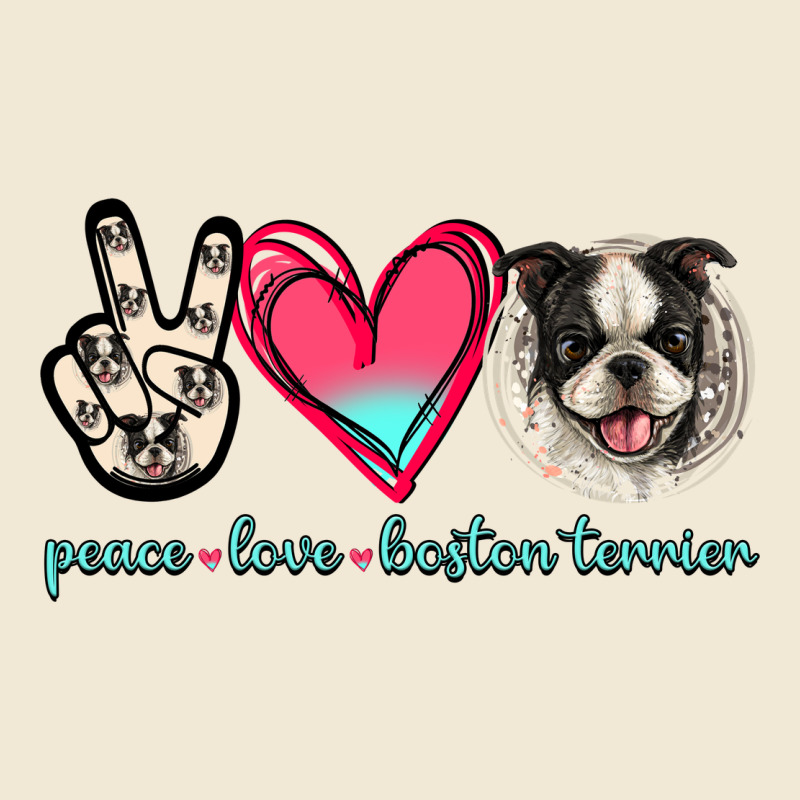 Peace Love Boston Terrier Premium Tee by Jasminsmagicworld | Teevron