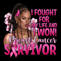 I Fought For My Life And I Won Afro Woman Heavy Core Tee | Teevron