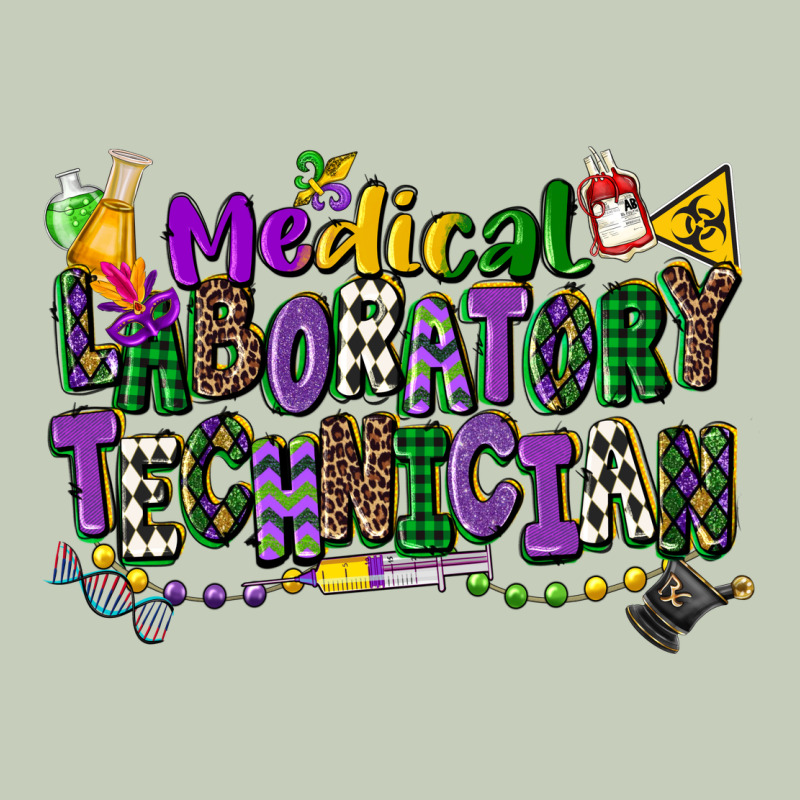 Medical Laboratory Technician Mardi Gras Ladies Tee by CowGirlArtShop | Teevron