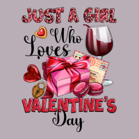 Just A Girl Who Loves Valentine's Day Vintage Tee | Teevron