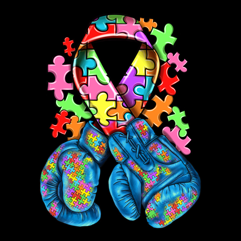 Autism Awareness With Boxing Gloves Heavy Core Tee by NancyCooperArtShop | Teevron