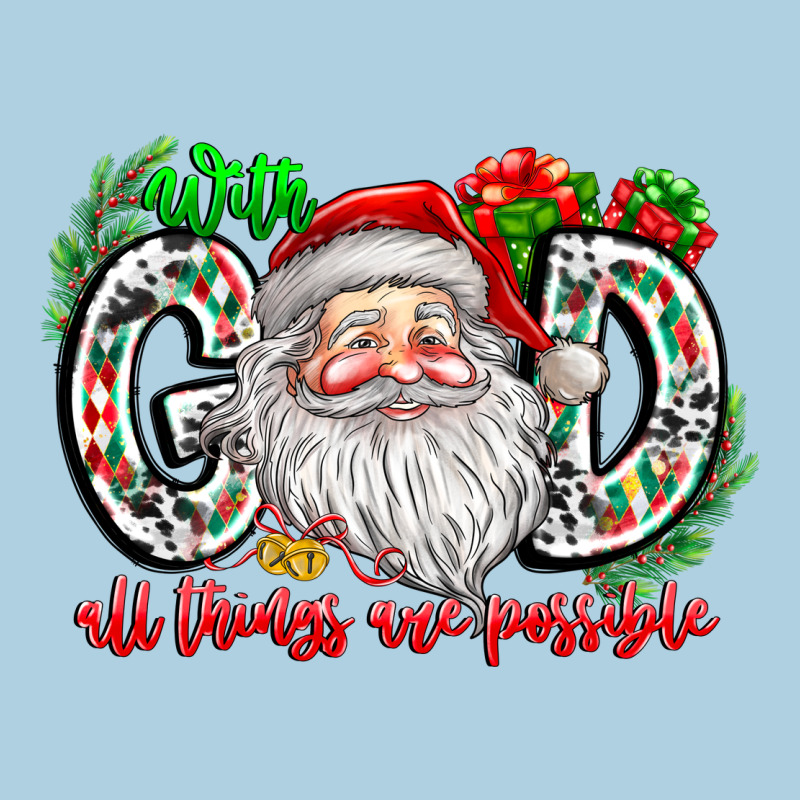 With God All Things Are Possible Santa Premium Hoodie by CowhideDigitalArt | Teevron