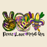Peace Love Mardi Gras Ladies Tee | Teevron