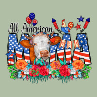All American Mama Cow Flowers Urban Heavy Tee | Teevron