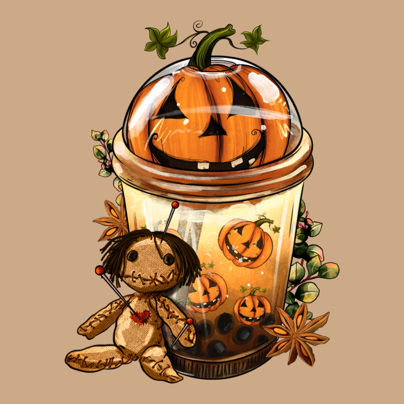 Halloween Jack O Lantern Bobba Cup Vintage Hoodie by FaDigitalArtStudio | Teevron