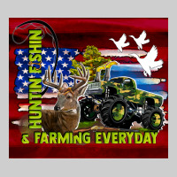 Hunting Fishing & Farming Everyday Premium Tee | Teevron
