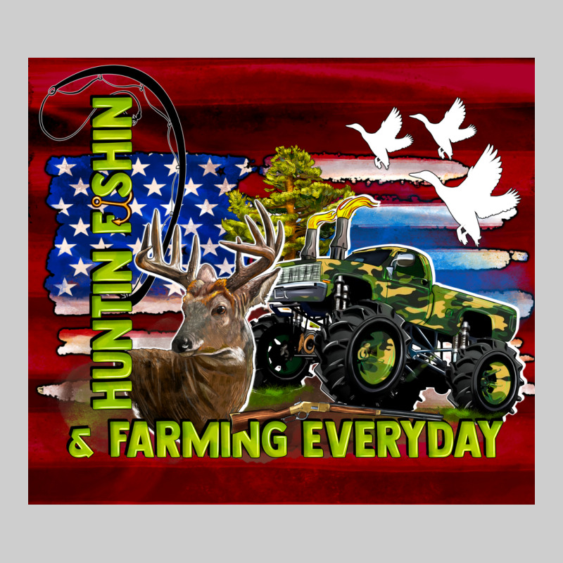 Hunting Fishing & Farming Everyday Premium Tee by TumblerDesignByShophia | Teevron