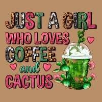 Just A Girl Who Loves Coffee And Cactus Frappe Vintage Hoodie | Teevron