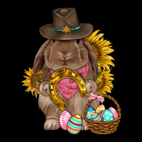 Western Rabbit With Sunflowers Easter Day Premium Tee | Teevron