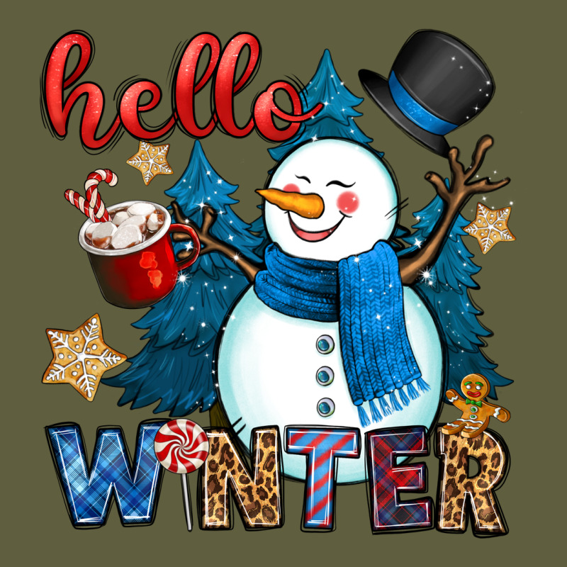Hello Winter Vintage Tee by OliviaCreatesArt | Teevron
