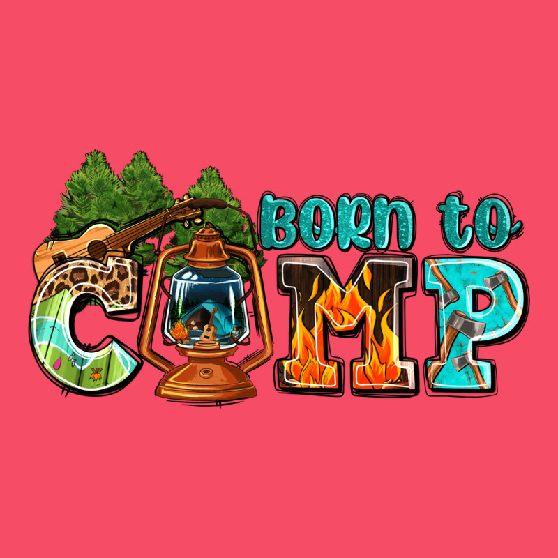 Born To Camp With Guitar Premium Sweatshirt by AdoDesignShop | Teevron