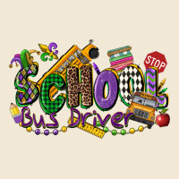 School Bus Driver Mardi Gras Ladies Tee | Teevron