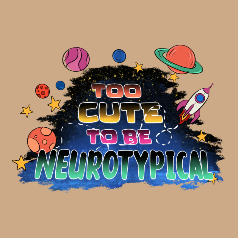 Too Cute To Be Neurotypical Vintage Hoodie by FaDigitalArtStudio | Teevron