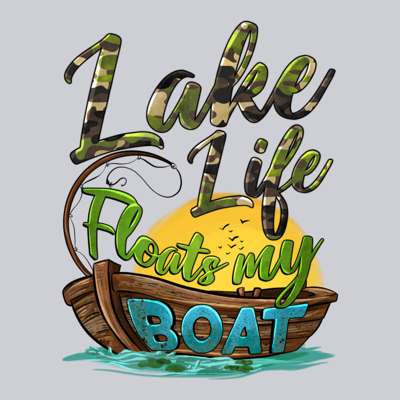 Lake Life Floats My Boat Heavyweight Sweatshirt by BarkalooDesign | Teevron