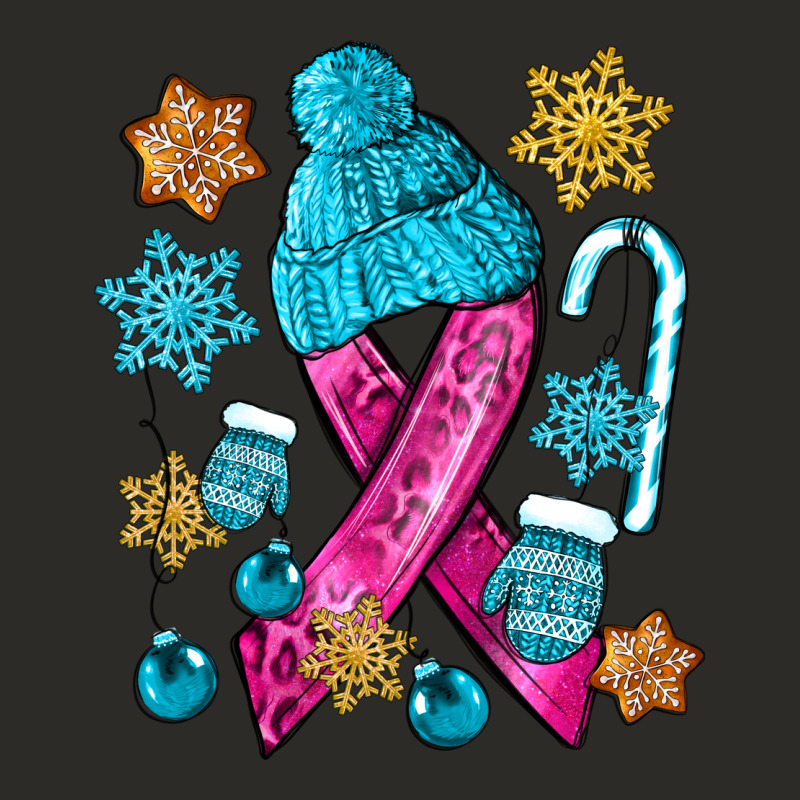 Winter Breast Cancer Ribbon Heavy Core Tee by NancyCooperArtShop | Teevron